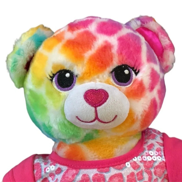 RAINBOW Giraffe build a beat, with sequins shirt - Picture 2 of 4